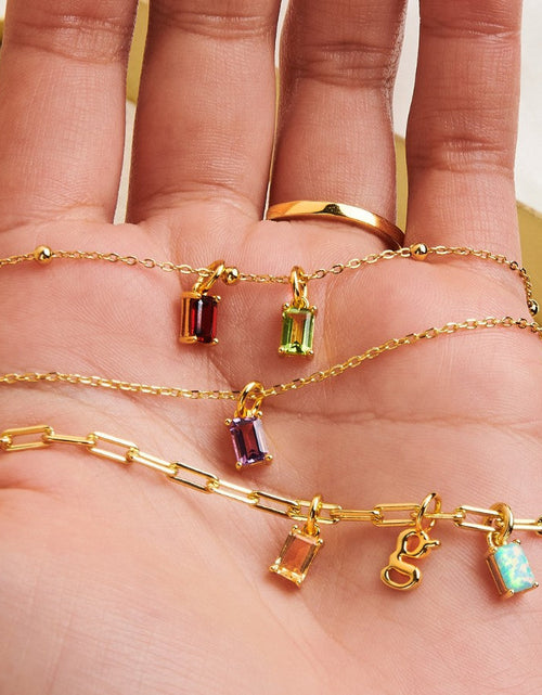 Load image into Gallery viewer, Aquamarine Necklace Charm by Little Sky Stone
