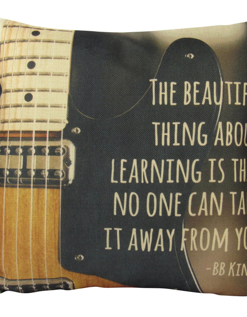Load image into Gallery viewer, Music Lover | BB King Blues | Pillow Cover | Home Decor | Throw Pillow | Gift for Musician | Musicial decor | Musical Gifts | Pillow by UniikPillows
