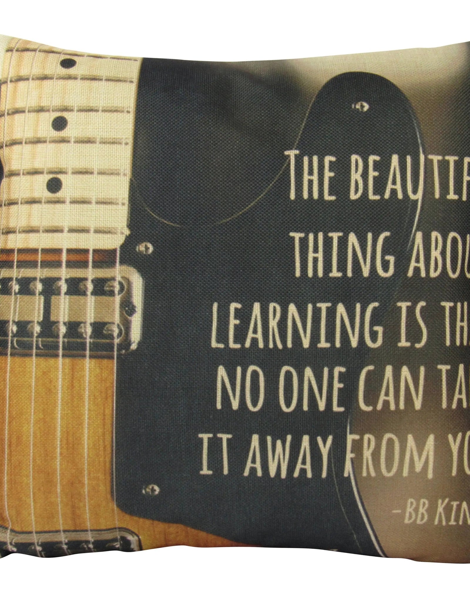 Music Lover | BB King Blues | Pillow Cover | Home Decor | Throw Pillow | Gift for Musician | Musicial decor | Musical Gifts | Pillow by UniikPillows