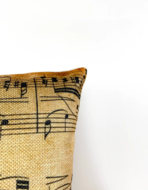 Load image into Gallery viewer, Music Notes | Sheet Music | Music Lover | Pillow Cover | Home Decor | Throw Pillow | Musician  | Music decor | Music Gifts by UniikPillows
