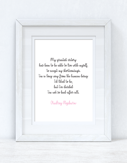 Load image into Gallery viewer, My Greatest Victory Inspirational Simple Wall Home Decor Print by WinsterCreations™ Official Store
