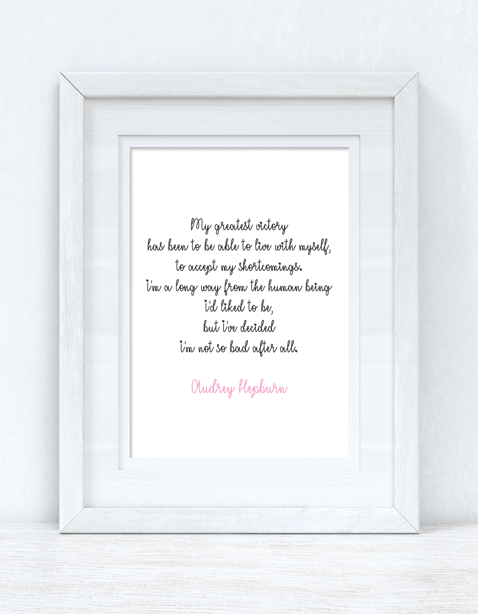 My Greatest Victory Inspirational Simple Wall Home Decor Print by WinsterCreations™ Official Store
