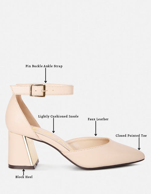 Load image into Gallery viewer, myla faux leather metallic sling heeled sandals by London Rag
