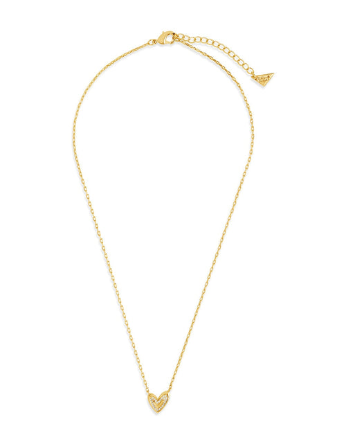 Load image into Gallery viewer, Sterling Silver Mabel CZ Heart Pendant Necklace by Sterling Forever
