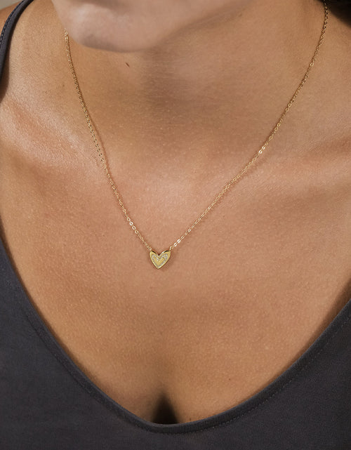 Load image into Gallery viewer, Sterling Silver Mabel CZ Heart Pendant Necklace by Sterling Forever
