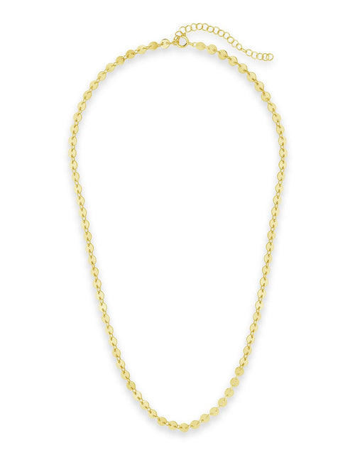Load image into Gallery viewer, Mini Round Disk Chain Necklace by Sterling Forever
