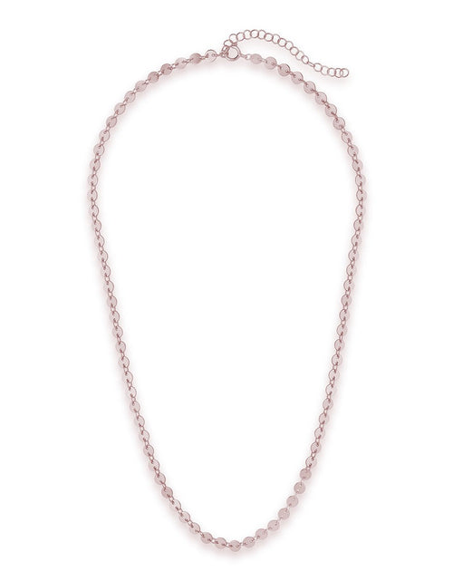 Load image into Gallery viewer, Mini Round Disk Chain Necklace by Sterling Forever
