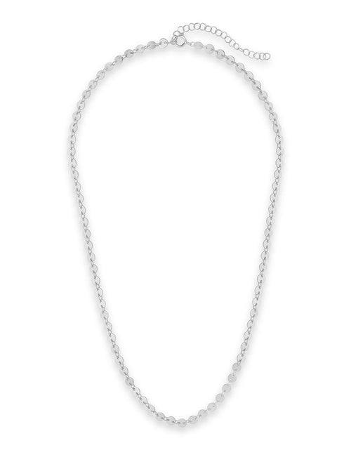 Load image into Gallery viewer, Mini Round Disk Chain Necklace by Sterling Forever
