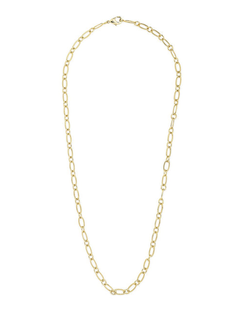 Load image into Gallery viewer, Textured Oval Link Chain by Sterling Forever
