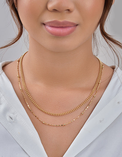 Load image into Gallery viewer, Layered Beaded Chain Necklace by Sterling Forever

