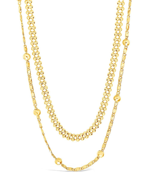 Load image into Gallery viewer, Layered Beaded Chain Necklace by Sterling Forever

