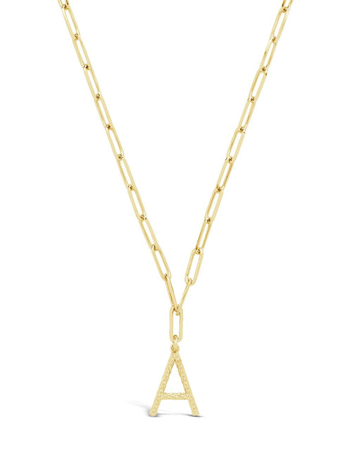 Load image into Gallery viewer, Braided Initial Pendant Necklace by Sterling Forever
