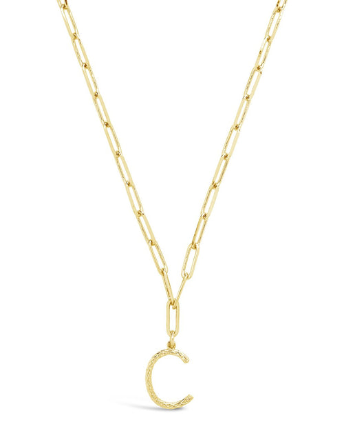 Load image into Gallery viewer, Braided Initial Pendant Necklace by Sterling Forever
