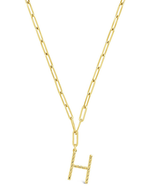 Load image into Gallery viewer, Braided Initial Pendant Necklace by Sterling Forever
