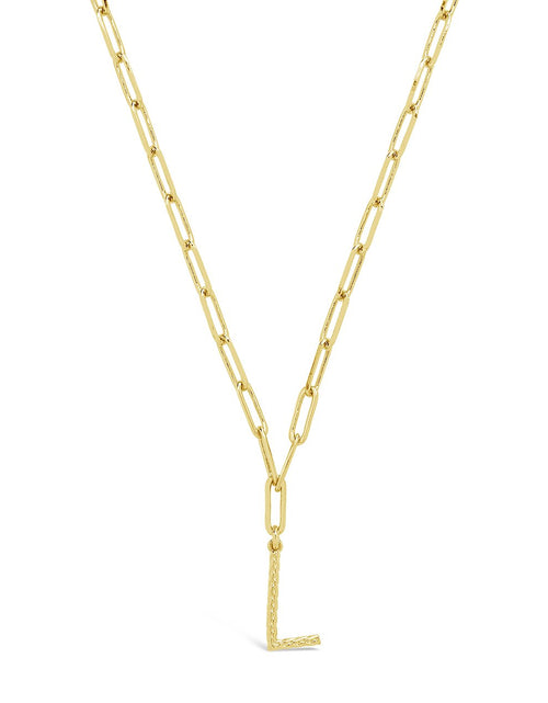 Load image into Gallery viewer, Braided Initial Pendant Necklace by Sterling Forever
