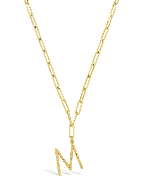 Load image into Gallery viewer, Braided Initial Pendant Necklace by Sterling Forever
