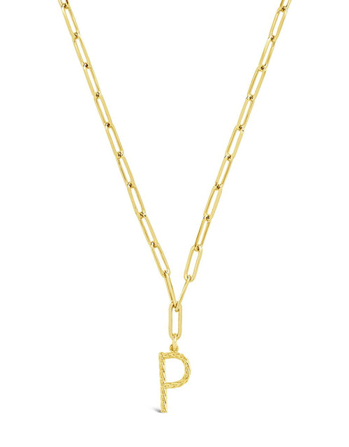 Load image into Gallery viewer, Braided Initial Pendant Necklace by Sterling Forever
