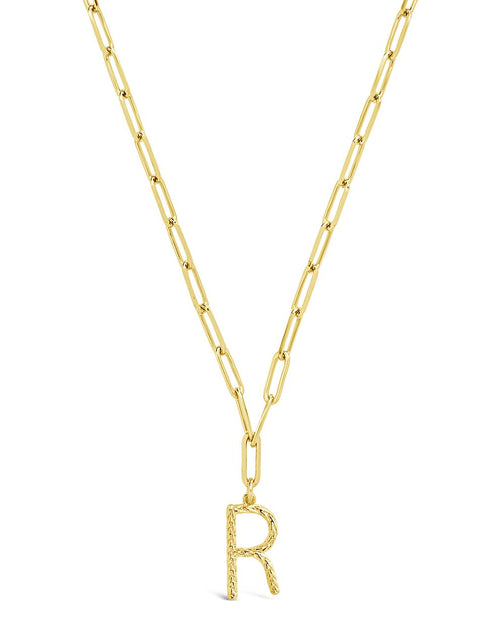 Load image into Gallery viewer, Braided Initial Pendant Necklace by Sterling Forever
