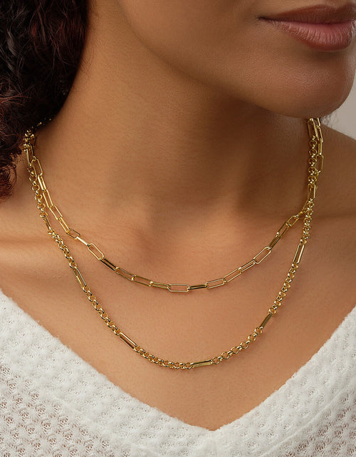 Load image into Gallery viewer, Shirin Layered Chain Necklace by Sterling Forever
