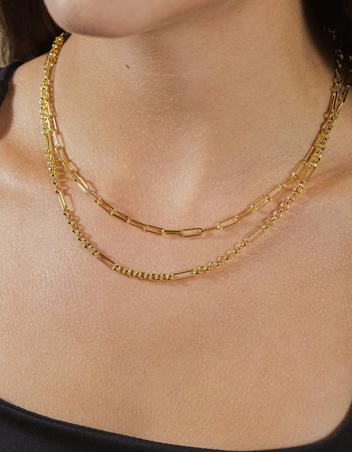 Load image into Gallery viewer, Shirin Layered Chain Necklace by Sterling Forever
