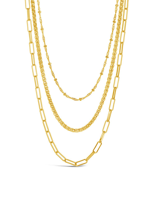 Load image into Gallery viewer, Parisa Layered Chain Necklace by Sterling Forever
