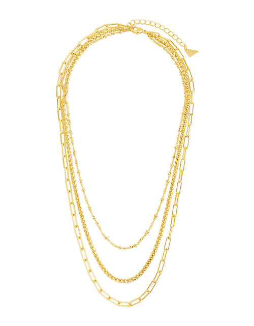 Load image into Gallery viewer, Parisa Layered Chain Necklace by Sterling Forever
