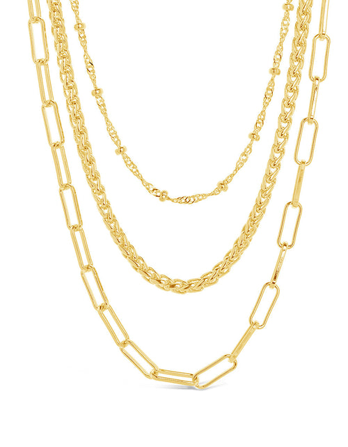 Load image into Gallery viewer, Parisa Layered Chain Necklace by Sterling Forever
