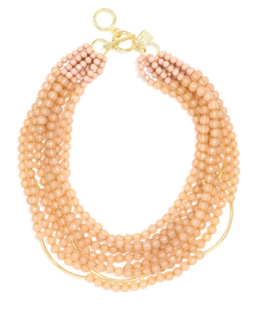 Load image into Gallery viewer, Catch The Wave Beaded Necklace by ZENZII

