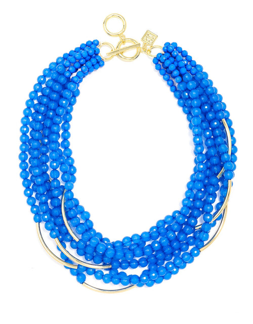 Load image into Gallery viewer, Catch The Wave Beaded Necklace by ZENZII
