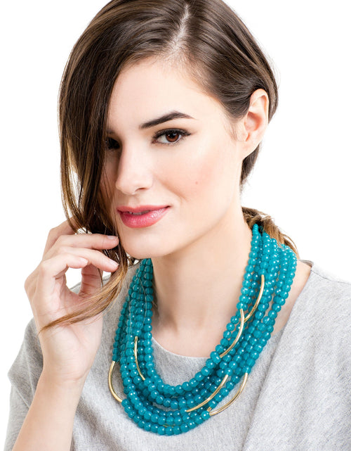 Load image into Gallery viewer, Catch The Wave Beaded Necklace by ZENZII
