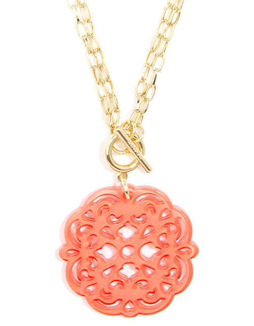 Load image into Gallery viewer, Allure Resin Pendant Necklace by ZENZII
