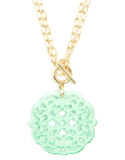 Load image into Gallery viewer, Allure Resin Pendant Necklace by ZENZII
