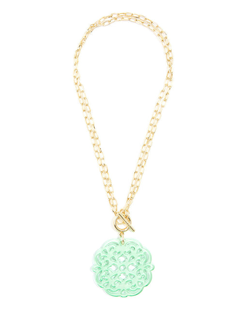 Load image into Gallery viewer, Allure Resin Pendant Necklace by ZENZII
