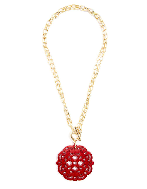 Load image into Gallery viewer, Allure Resin Pendant Necklace by ZENZII
