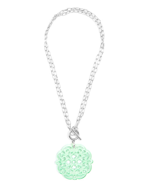 Load image into Gallery viewer, Allure Resin Pendant Necklace by ZENZII
