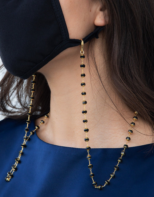 Load image into Gallery viewer, Crystal Convertible Mask Chain by ZENZII
