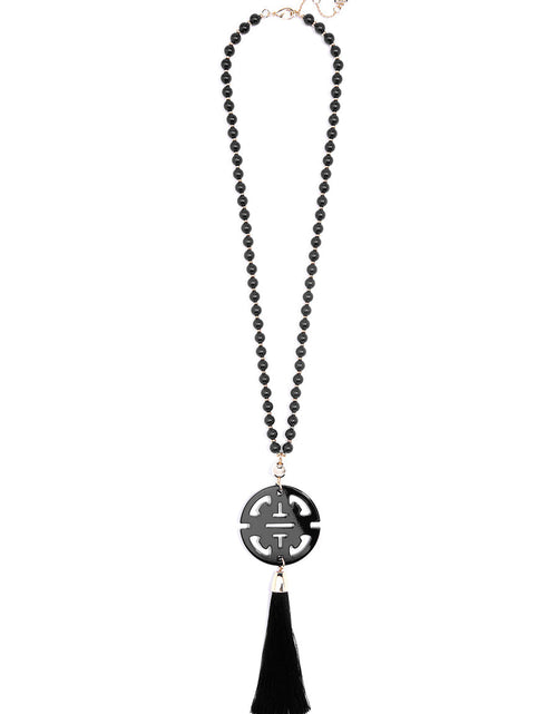 Load image into Gallery viewer, Nellie Tassel Pendant Necklace by ZENZII
