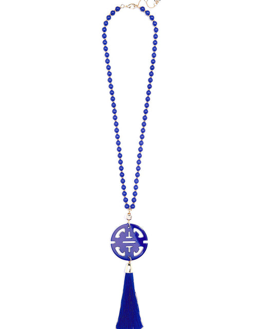 Load image into Gallery viewer, Nellie Tassel Pendant Necklace by ZENZII
