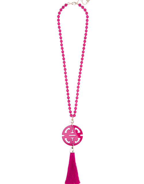 Load image into Gallery viewer, Nellie Tassel Pendant Necklace by ZENZII
