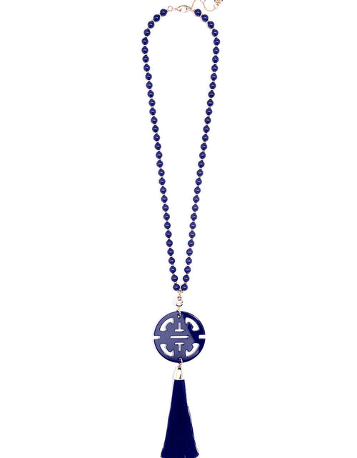 Load image into Gallery viewer, Nellie Tassel Pendant Necklace by ZENZII
