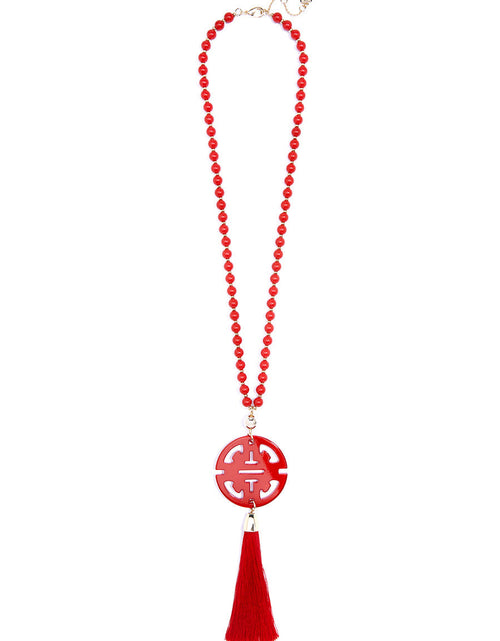 Load image into Gallery viewer, Nellie Tassel Pendant Necklace by ZENZII
