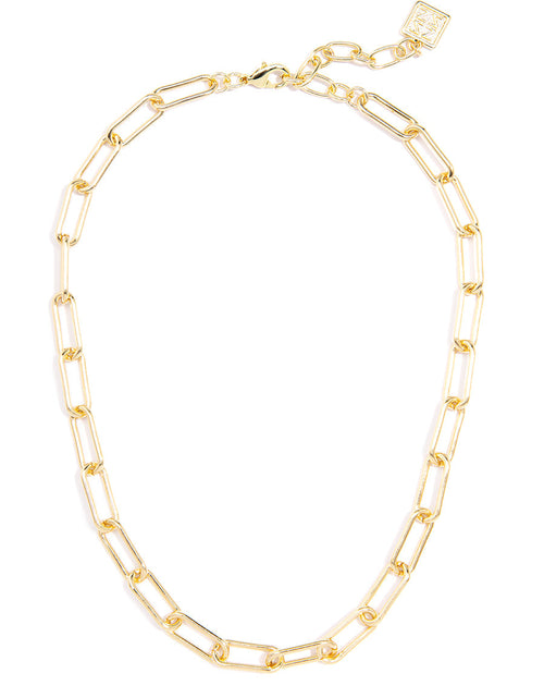 Load image into Gallery viewer, Angela Paperclip Link Collar Necklace by ZENZII
