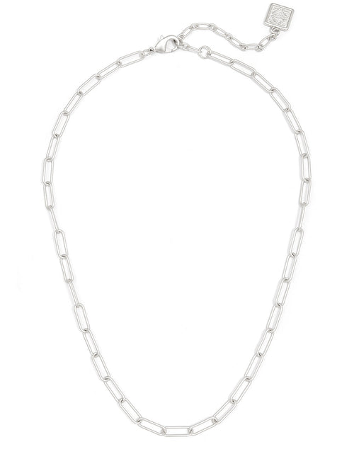 Load image into Gallery viewer, Margot Paperclip Link Long Necklace by ZENZII
