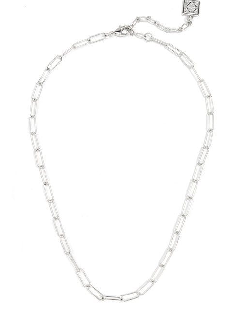 Load image into Gallery viewer, Margot Paperclip Link Long Necklace by ZENZII
