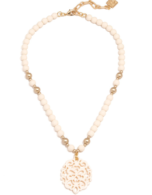 Load image into Gallery viewer, Mia Beaded Collar Necklace by ZENZII
