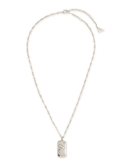 Load image into Gallery viewer, CZ Constellation Dog Tag Pendant Necklace by Sterling Forever
