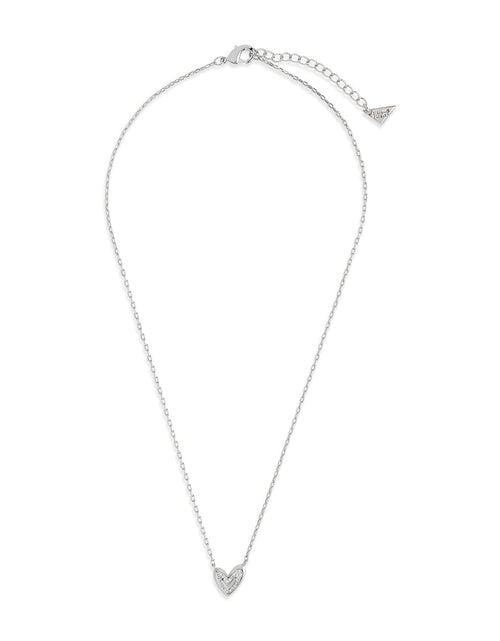 Load image into Gallery viewer, Sterling Silver Mabel CZ Heart Pendant Necklace by Sterling Forever
