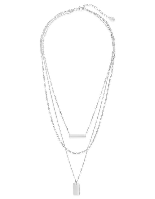 Load image into Gallery viewer, Triple Layered Bar Necklace by Sterling Forever

