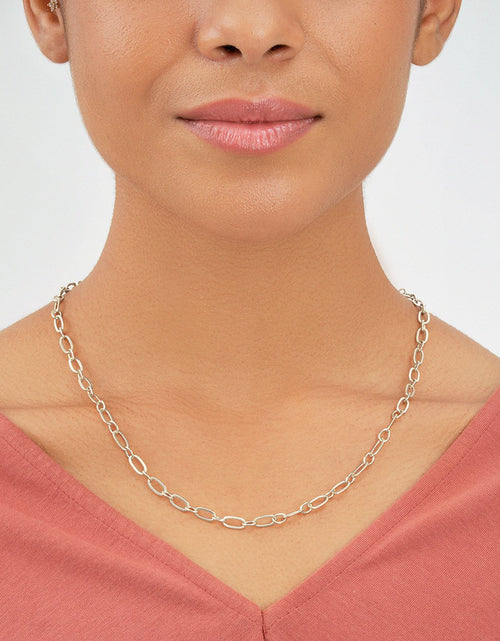 Load image into Gallery viewer, Textured Oval Link Chain by Sterling Forever
