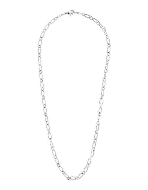 Load image into Gallery viewer, Textured Oval Link Chain by Sterling Forever
